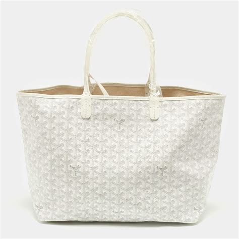 goyard white tote